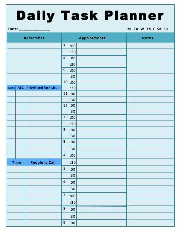 Daily Task List Template Word Professional Template For Business