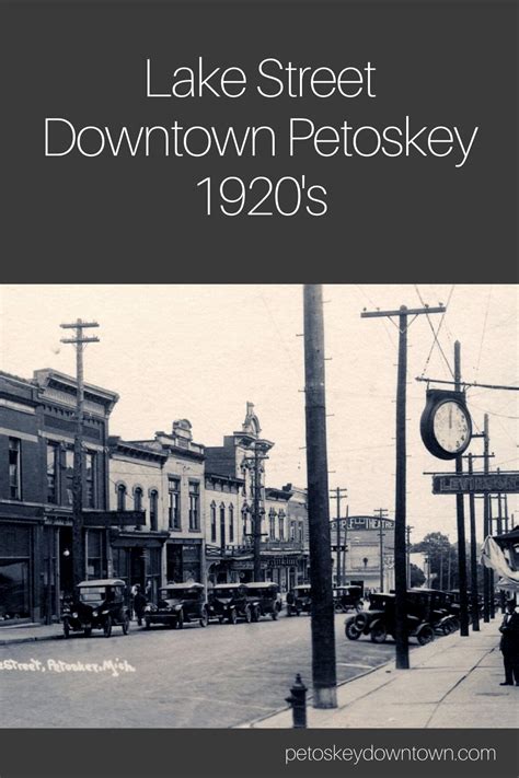 History Of Petoskey Michigan Downtown Petoskey Michigan