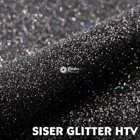 Siser Moda Glitter 2 Htv Black Galaxy Rainbow Vinyl Co