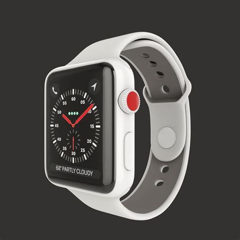 Apple Watch Edition Series 3 42mm With Sport Band Ceramic White 3d