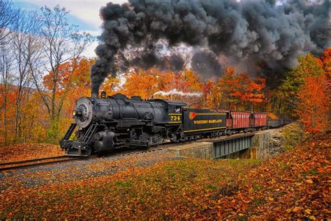 Railroad Fall Colors With Images Train Railroad Photography Fall