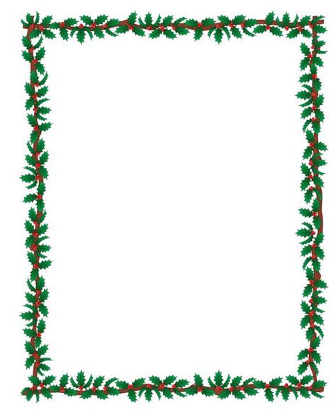 40 Free Christmas Borders And Frames Printable Templates In 2020