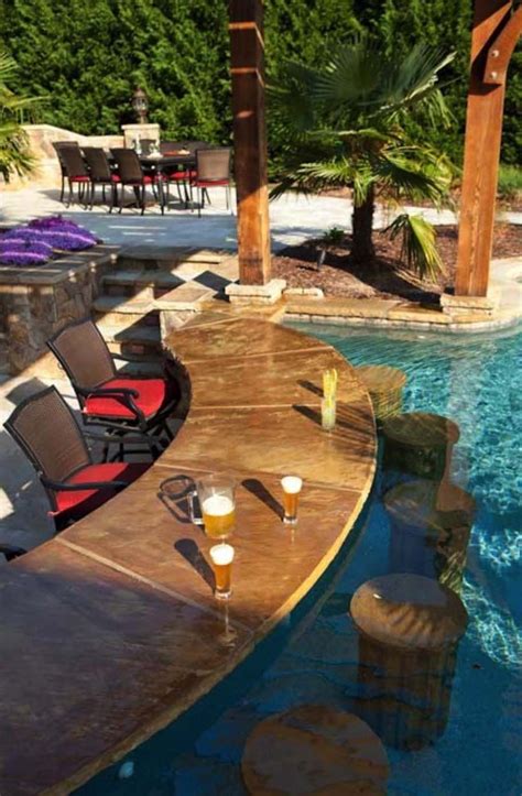 Impressive Swim Up Pool Bars Built For Entertaining Backyard Pool