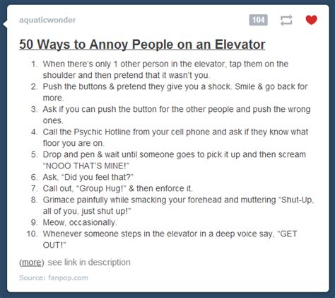 10 Ways To Annoy People