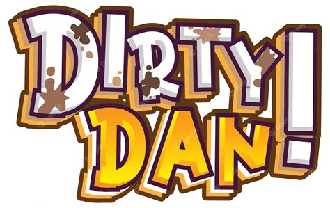 Free Vector Dirty Dan Logo Text Design