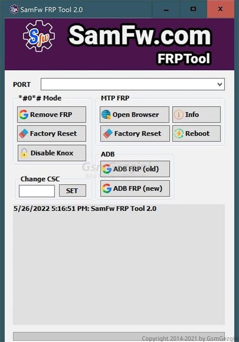 Program Tool Samfw Frp Tool Remove Samsung Frp One Click GsmGezgini
