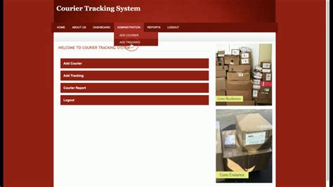 Courier Tracking System Php And Mysql Project Source Code Php Mysql