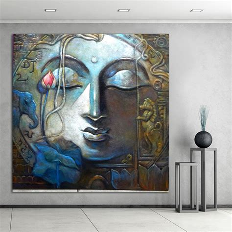 Buddha Painting Canvas Art Home Decor Wall Art Oil Painting Wall