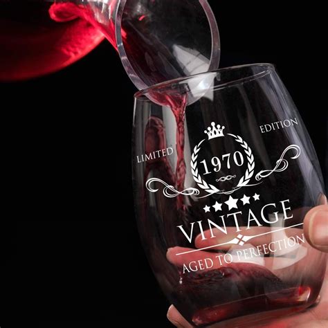 Maybe you would like to learn more about one of these? 1969 50th Birthday Gifts for Women and Men Wine Glass - 50 ...