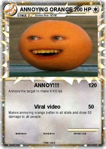 Pokémon Annoying Orange 1391 1391 Annoy My Pokemon Card