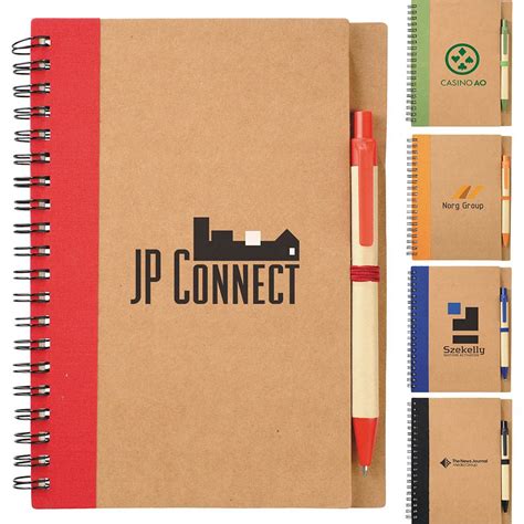 Promotional Pen Sets Eco Spiral Notebook And Pen