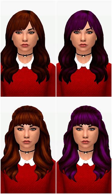 My Sims 4 Blog Florence And Zooey Hair Recolors By Hopelesslydevotedsimmer