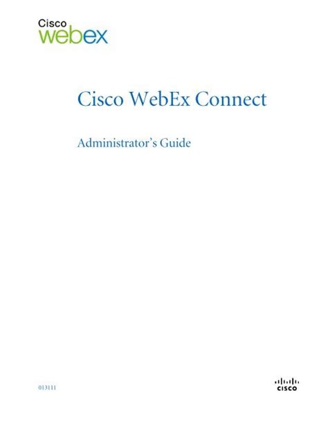 Cisco Webex Connect Intercall