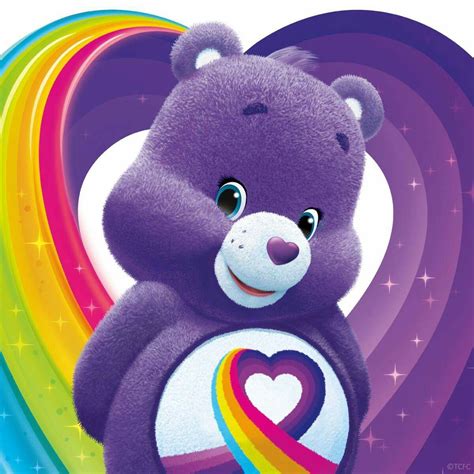 Purple Care Bear With Rainbow Arouse Online Diary Pictures Library