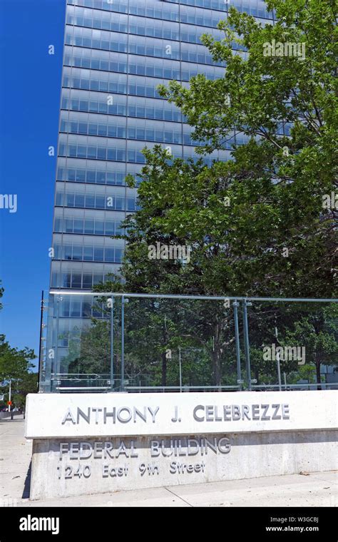 The Anthony J Celebrezze Federal Building In Downtown Cleveland Ohio