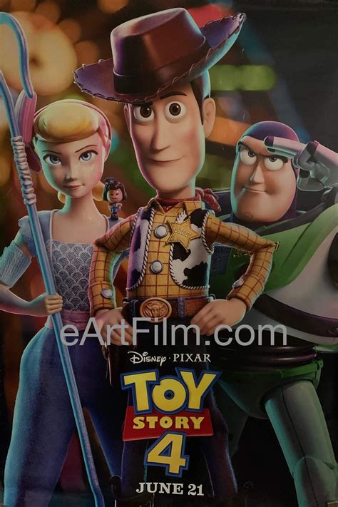 Toy Story 4 Original Movie Poster 2019 27x40 Ds Unfolded Disney Pixar