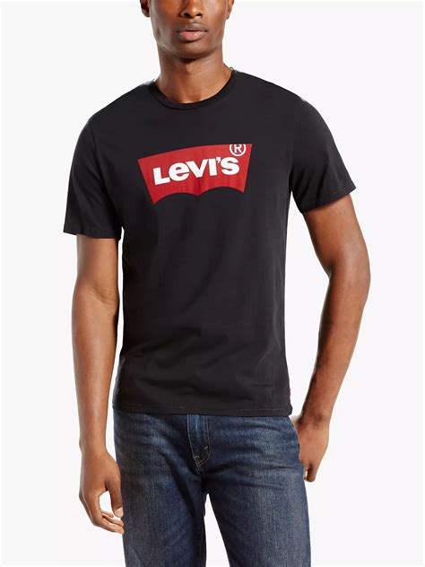 Levis Batwing Graphic Logo T Shirt Black At John Lewis And Partners