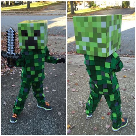Minecraft Creeper Costume Halloween Creeper Costume Halloween