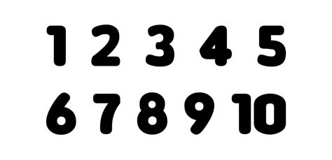 Free Printable Large Bubble Numbers Printable Templates