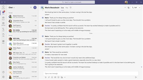 Microsoft Teams New Update Brings A Compact View For Chats California18