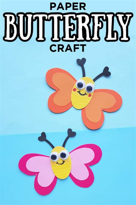 Easy Paper Butterfly Craft Made With Happy Crafting With Kids