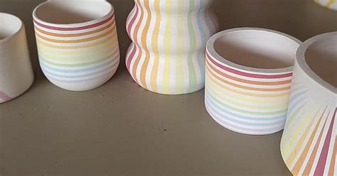 Finished These Cups Planters And Vases Yesterday And Now Theyre On Their Way To The Kiln