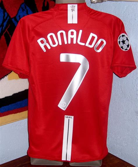Nike manchester united ronaldo jersey 07/08 very rare official nike manchester united cristiano ronaldo with european printing and uefa champions league star ball patch from title manchester united 2006 2007 premier league model cristiano ronaldo jersey shirt playera cr7 ronaldo. Manchester United Nike Campeon Champions Cristiano Ronaldo ...