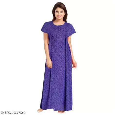 Womens Jaipuri Printed Soft 100 Cotton Indian Nighty For Women And Nightgowns For Ladies Cotton