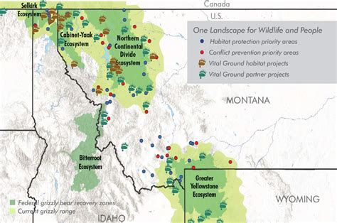 One Landscape Map 2020edit Grizzly Bear Conservation And Protection