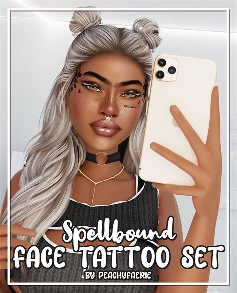 Download Spellbound ♡ Face Tattoos By Peachyfaerie The Sims 4 Mods
