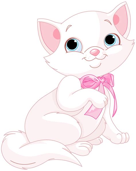 Kitten Clipart Pink Cat Kitten Pink Cat Transparent FREE For Download On WebStockReview