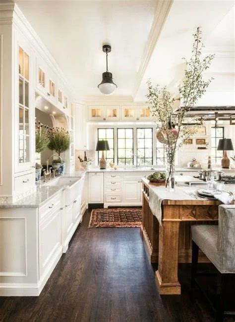 100 Beautiful White Kitchens Rustic Farmhouse Kitchen Country Style