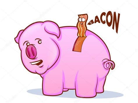 Bacon Pig Cartoon Stock Vector Image By ©gleighly 17654701