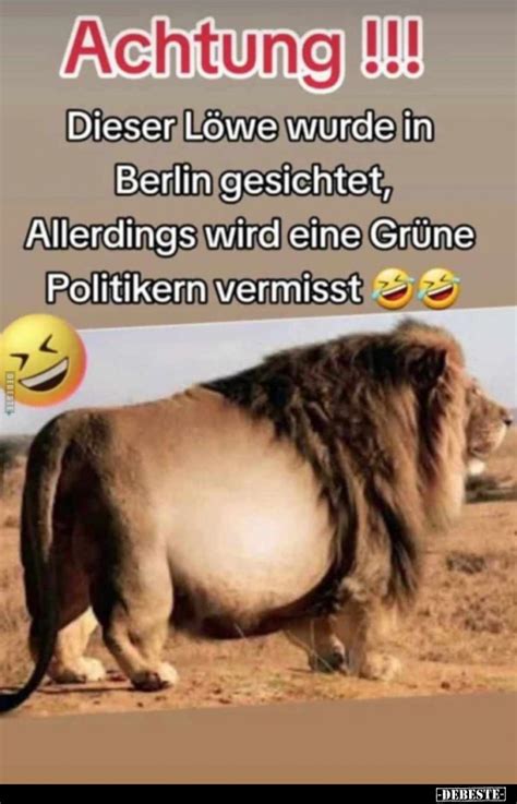 Achtung !!! Dieser Löwe wurde in Berlin gesichtet, Allerdings wird eine