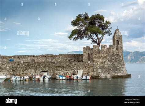 Fortification At The Port Of Nafpaktos Town Western Greece Stock Photo