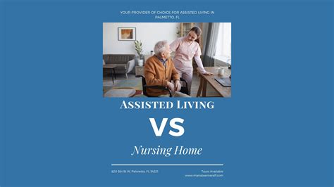 Assisted Living Vs Nursing Home Manatee River Assisted Living
