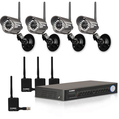 Lorex Digital Wireless Security Camera System Lh114501c4w Bandh