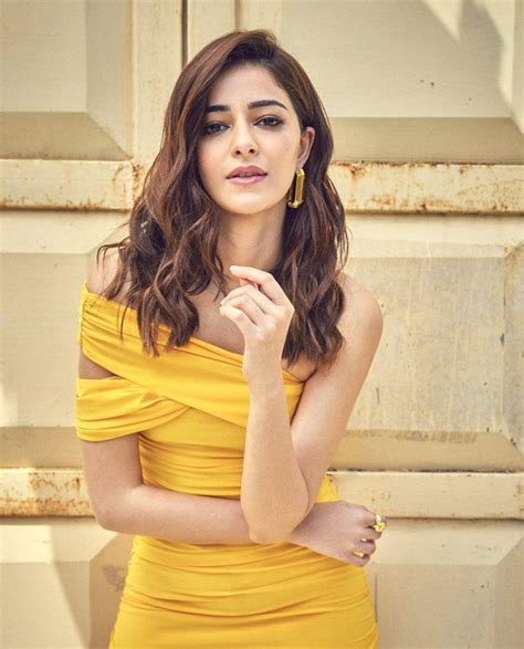 Ananya Panday Looks Brighter Than The Sun In Yellow Off Shoulder Ruched Mini Dress Worth Rs 4k