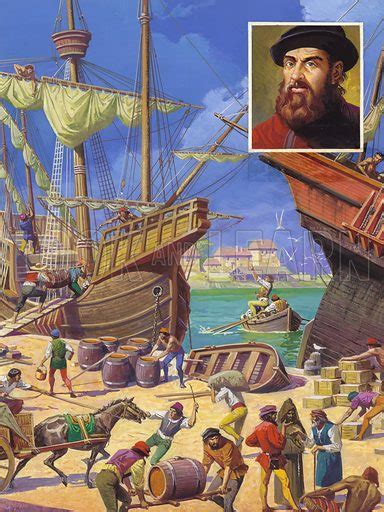 Ferdinand Magellan And His Voyage Around The World 15191522 Stock