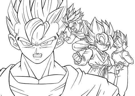 Goku super saiyan coloring page from dragon ball z category. Dragon Ball Z Coloring Pages Goku Super Saiyan 5 at ...