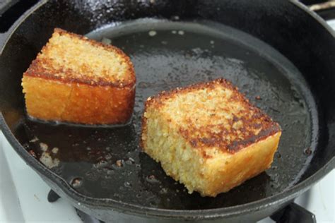 Cornbread, warm, right out of the oven: Yes, I Fried Leftover Cornbread in Bacon Fat - The Amateur ...