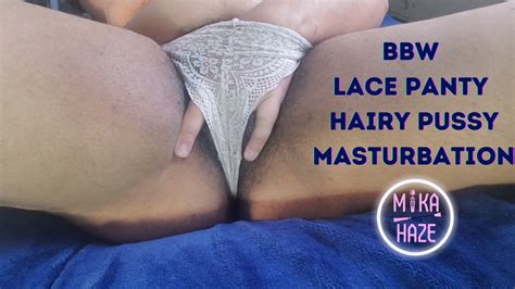 Hairy Pussy Lace Panty Masturbation Pov Vibrator Moaning Ebony Bbw