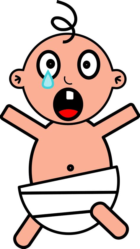 Cartoon Baby Crying Drawing Free Image Download