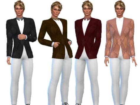 Leather Suit By Trudieopp At Tsr Sims 4 Updates
