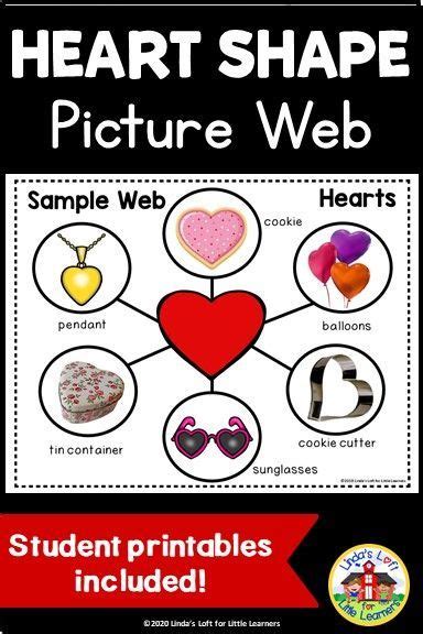 Heart Shape Picture Web Activity For Preschool Shapes Activities Web