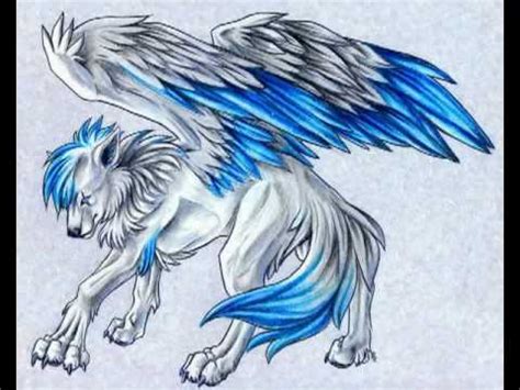 Wings lol by global wolf on deviantart double tail xd i was going tp use this for g wolf but then decided not to. wolves with wings!!!!! - YouTube