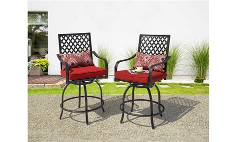 Up To 28 Off On Nuu Garden 2pc Patio Swivel C Groupon Goods