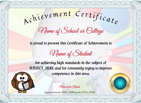 Free Student Awards And Certificates At Teachers