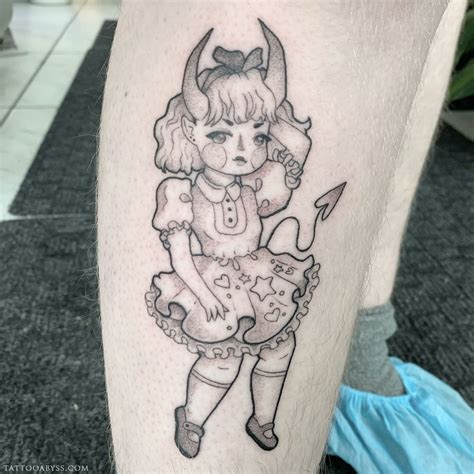 Demon Girl Tattoo Abyss Montreal