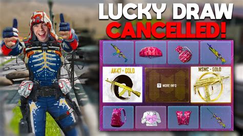 They Cancelled The Lucky Draw For Gold Msmc And Ak47 In Cod Mobile